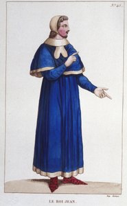 Portrait of John II the Good, King of France engraving from 1830 by Unknown artist