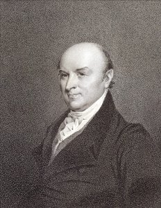 Portrait of John Quincy Adams (1767 - 1848), son of President John Adams and President of the United States (1825 - 1829). Engraving, 19th century