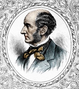 Portrait of John Stuart Mill. British philosopher and economist 1806 to 1873 by Unknown artist