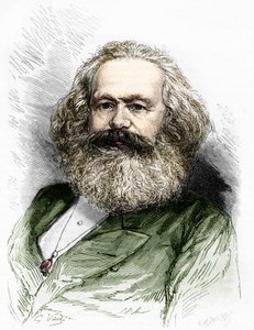 Portrait of Karl Marx, Theorist of Socialism and German Revolutionary (1818-1883) by Unknown artist