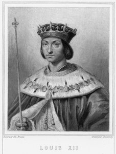 Portrait of Louis XII (1462-1515), King of France - in “Histoire des Français” by Lavallée, engraving