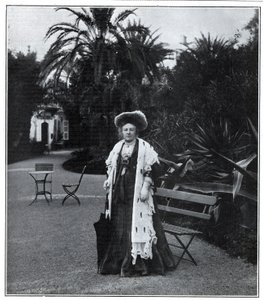 Portrait of Madame Juliette Adam (1836-1936), French Writer, Polemist and Feminist in Nice in 1905 by Unknown artist