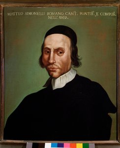 Portrait of Matteo Simonelli (1618-1696) Italian composer
