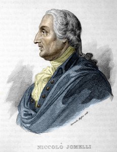 Portrait of Niccolò Jommelli, Italian Composer (10 September 1714 - 25 August 1774) (Engraving, 19th Century) by Unknown artist