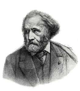 Portrait of Paul Chenavard (1807-1895), French Painter - Engraving of 1895. by Unknown artist
