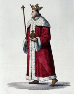 Portrait of Pepin III known as Pepin the Brief (714-768) king of France
