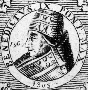 Portrait of Pope Benedict IX