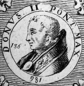 Portrait of Pope Donus II (Pope 973)