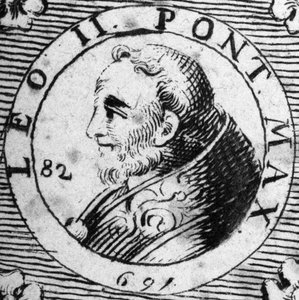 Portrait of Pope Leo II (682-683)