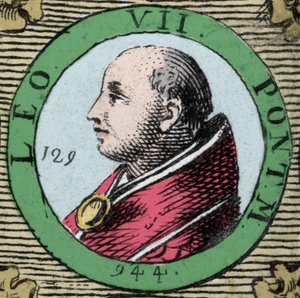 Portrait of Pope Leo VII, Pope from 936 to 939 by Unknown artist