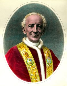 Portrait of Pope Leo XIII (Leone XIII) elected in 1878 and died in 1903