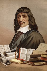 Portrait of René Descartes (1596-1650). From La Ciencia y sus Hombres by Louis Figuier. Barcelona 1881