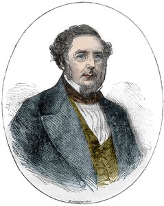 Portrait of Robert Stephenson, English mechanical and civil engineer (1803-1859) by Unknown artist