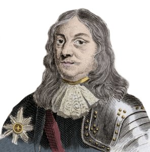 Portrait of Sir Martinus Cornelis van Tromp, Dutch naval officer and commander-in-chief of the Royal Dutch and Danish fleet (engraving)