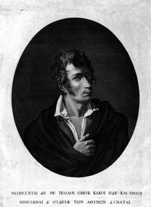 Portrait of Ugo Foscolo by Unknown artist