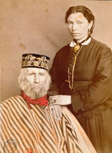 Portrait of Giuseppe Garibaldi with His Third Wife Francesca Armosino by Unknown artist