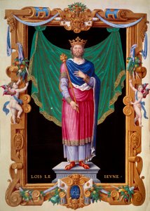 Portrait of the King of France Louis VII the Young