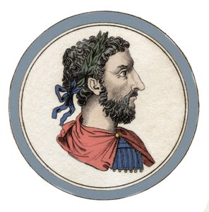 Portrait of the Roman Emperor Marcus Aurelius (Caesar Marcus Aurelius Antoninus Augustus) (121-180) by Unknown artist