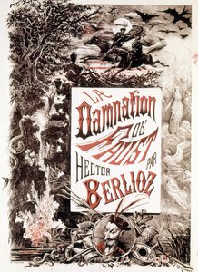 Poster of La Damnation de Faust by Hector Berlioz by Unknown artist