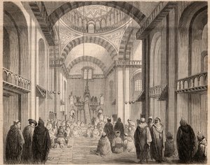 Prayers of Ramadan in the Great Mosque of Algiers in 1862 by Unknown artist