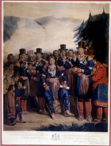 Presentation of the newly elected Huron tribe by Unknown artist