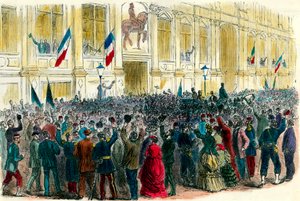 Proclamation of the Third Republic at the Paris City Hall on September 4
