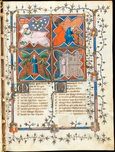 Four Men Engaged in Different Activities (from the manuscript 