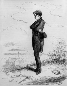 Rastignac Remains Alone, Takes a Few Steps Up the Cemetery by Unknown artist