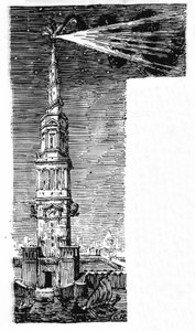 Reconstruction of the lighthouse of Alexandria after Ebers Egypt.