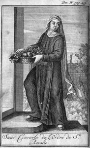 Religious order. Sisters converse from the Order of Saint Rosalia to Palermo in Sicily in the 17th century. In 