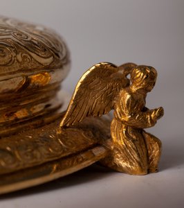 Reliquary Cross. Metalsmithing with Jewels. Origin Abbey (Saint-Amand Tournai, ex-Elnone. 16th Century) (Detail)