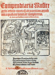 Representation of Pythagoras from Compendiara musica