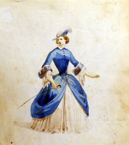 Representation of Violetta in the opera 