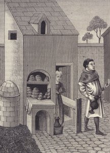 Representation of a baker in the 15th century. by Unknown artist