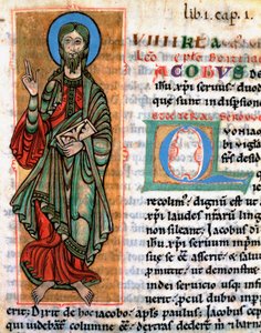 Representation of the apostle Saint James the Major. Miniature from 