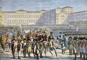 Review of the Italian Army Passed in Milan by General Murat (1800) by Unknown artist