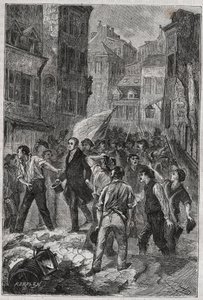 Revolt of the Canuts in Lyon in 1831 by Unknown artist