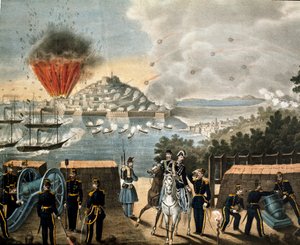 Risorgimento - Expedition of the Thousand or Red Shirts by Giuseppe Garibaldi - Siege of Gaete, Italy by Unknown artist
