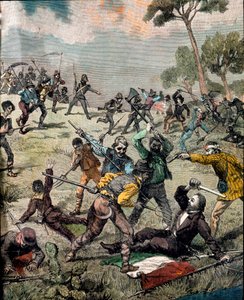 The Italian revolutionary Carlo Pisacane is stormed by peasants in Sapri on June 28, 1857 by Unknown artist