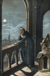 Portrait of Roger Bacon, Franciscan monk, theologian, philosopher, and English scholar