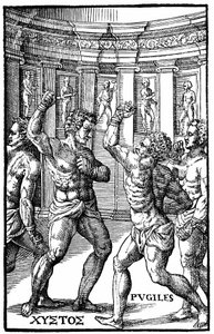 Roman Wrestlers - in "Hieronymi Mercurialis de Arte Gymnastica", Venice Edition