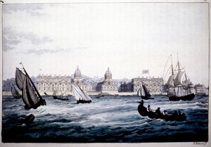 Royal Hospital in Greenwich on the Thames, England