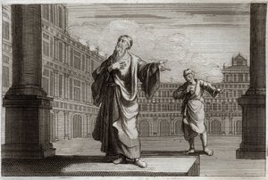 Royaumont Bible, New Testament: Parable of the Pharisee and Publican by Unknown artist