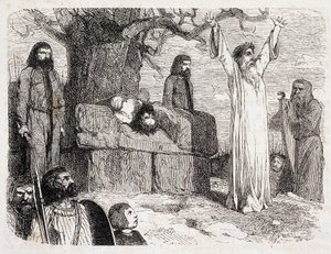 Human sacrifice by druids - in 
