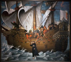 Saint Francois Xavier (1506-1552), miracle in Japan around 1549 by Unknown artist