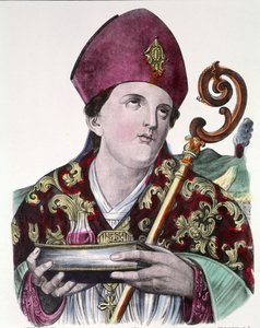 Saint Gennaro or Saint Janvier, patron of the city of Naples, holding in his hands the ampoule containing his blood by Unknown artist