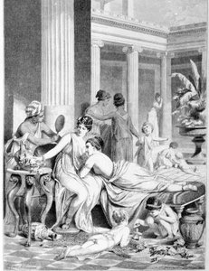 Sappho and her companions.