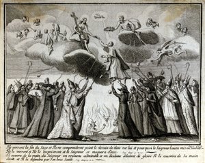 Satirical vignette against Jansenism by Unknown artist