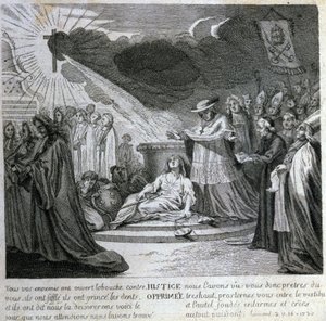 Satirical vignette against Jansenism by Unknown artist
