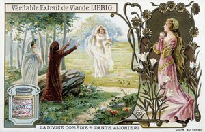 Scene from the Divine Comedy of Dante - Liebig Chromolithography by Unknown artist